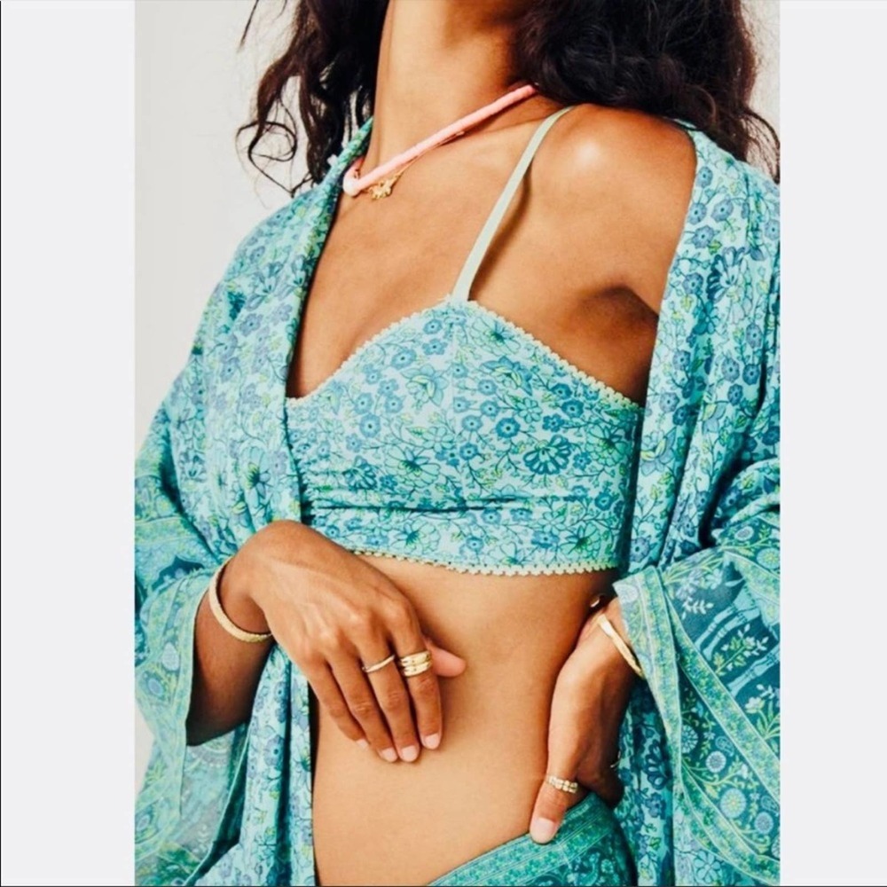SPELL & THE GYPSY COLLECTIVE SUNDOWN BRALETTE TURQUOISE XS